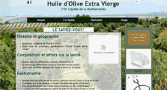 Desktop Screenshot of huiledoliveextravierge.com